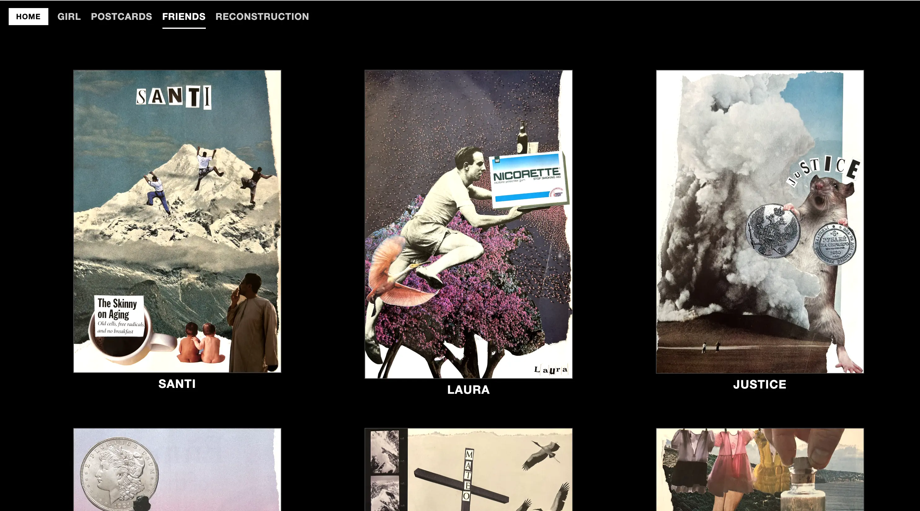 amandine site screenshot