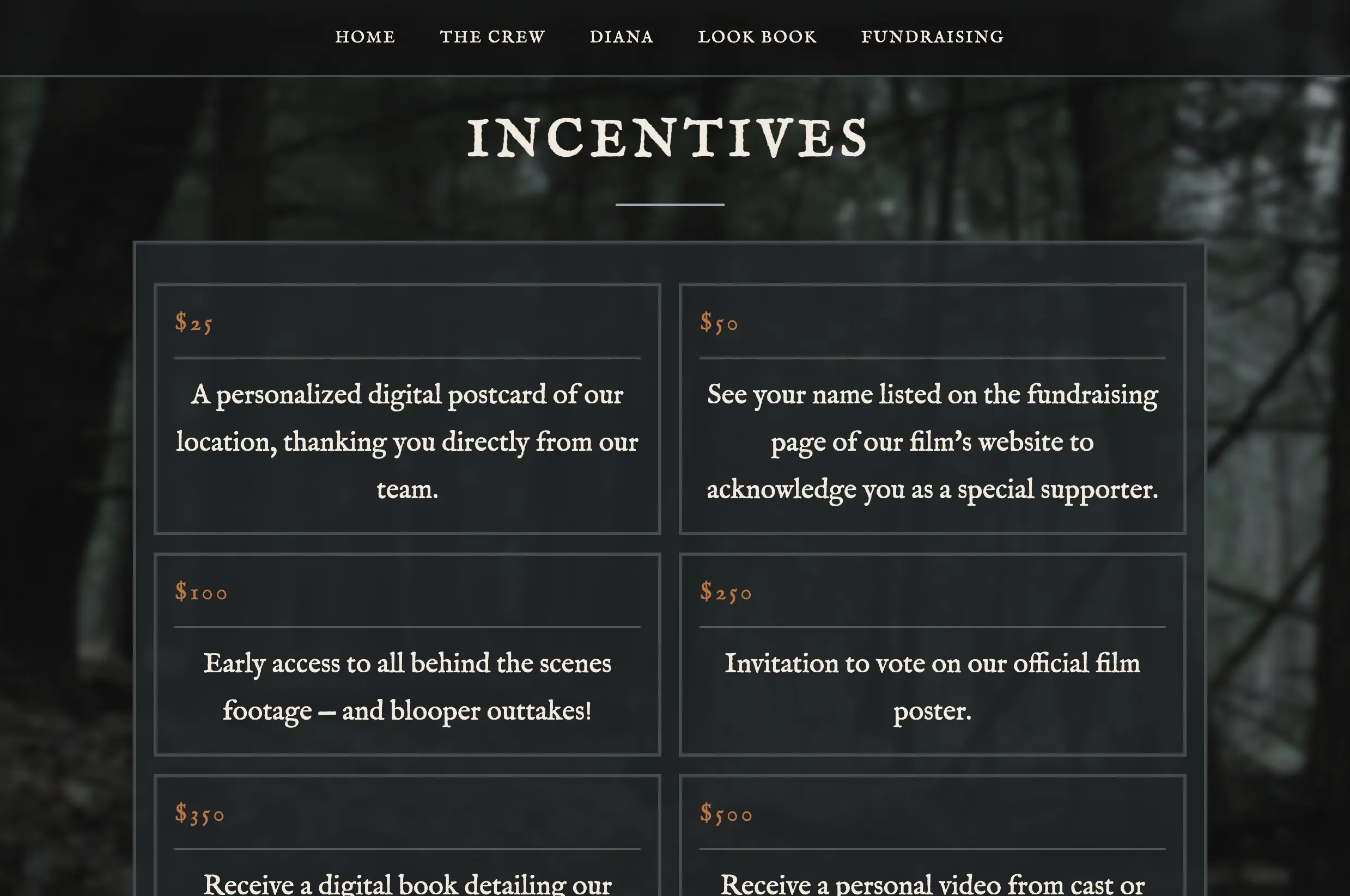 fiftyhounds site screenshot