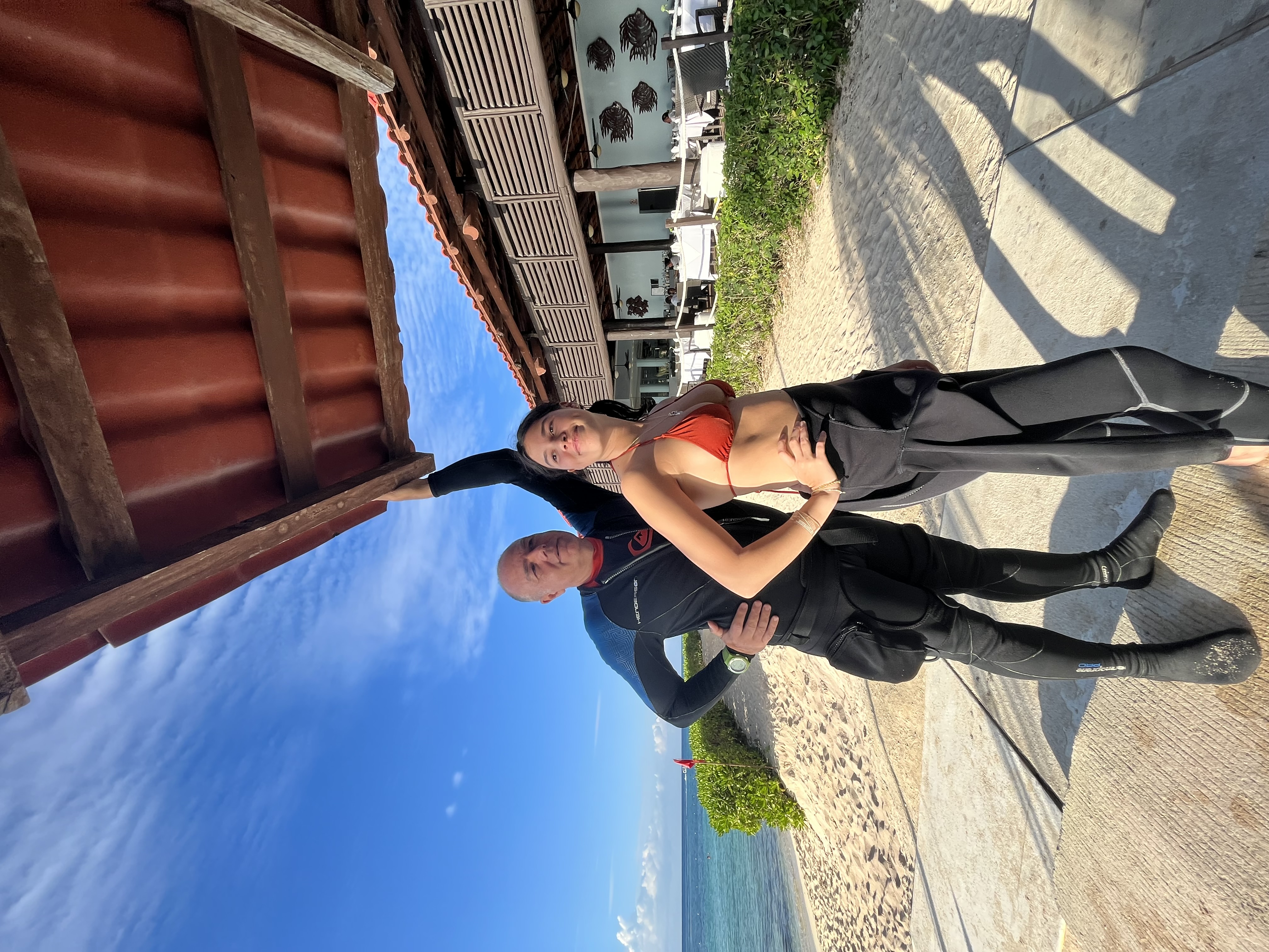 Diving with my father